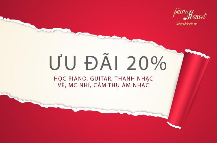 Ưu đãi học đàn piano hấp dẫn trong tháng 6 này!