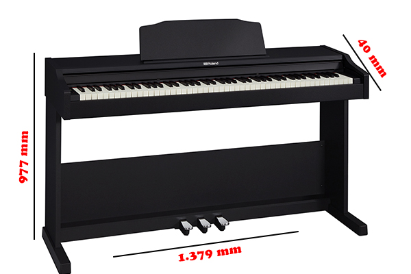 Kích thước đàn piano điện tử