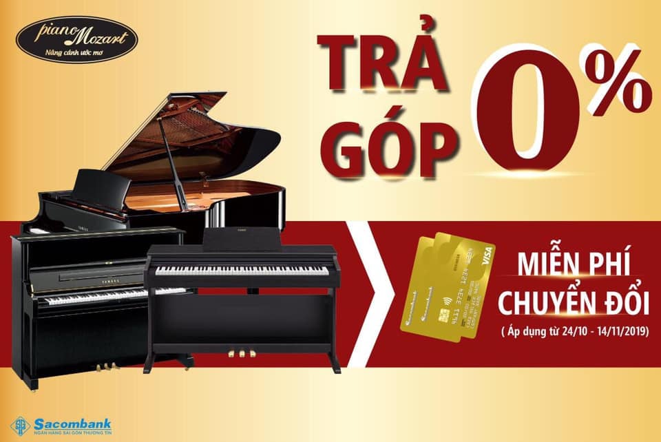Mua nhạc cụ trả góp với lãi suất 0% tại Piano Mozart