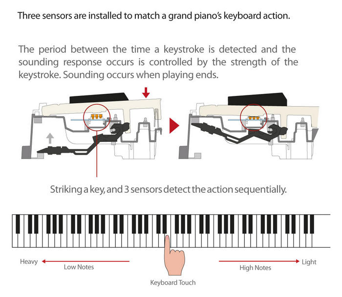 Review đàn Piano Casio PX-160 – Bàn phím và âm thanh