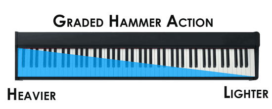 Tìm hiểu về công nghệ Graded Hammer Action trên Piano điện?