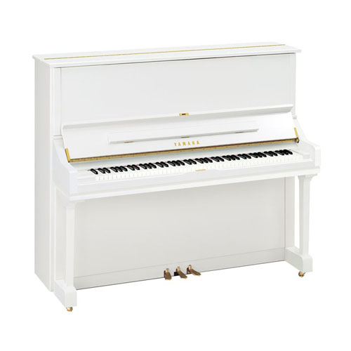 Toplist những cây đàn Piano màu trắng đẹp tuyệt khiến bạn mê mẩn - Yamaha Upright U1J PWHC